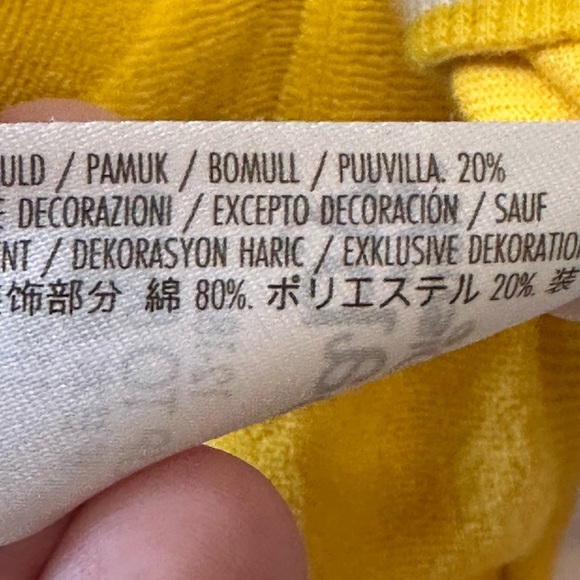 Disney Baby Minnie Mouse Summer Yellow French Terry Shorts Shirt size 12-18month - Picture 7 of 8